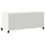 vidaXL Tv-meubel 100,5x39x43,5 cm staal zwart
