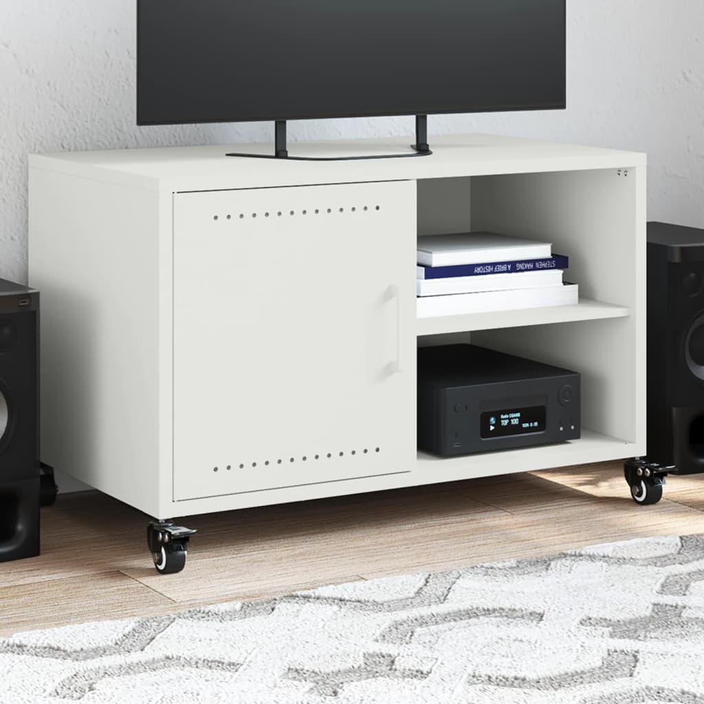 vidaXL TV Stand 68x39x43.5 cm Steel Black