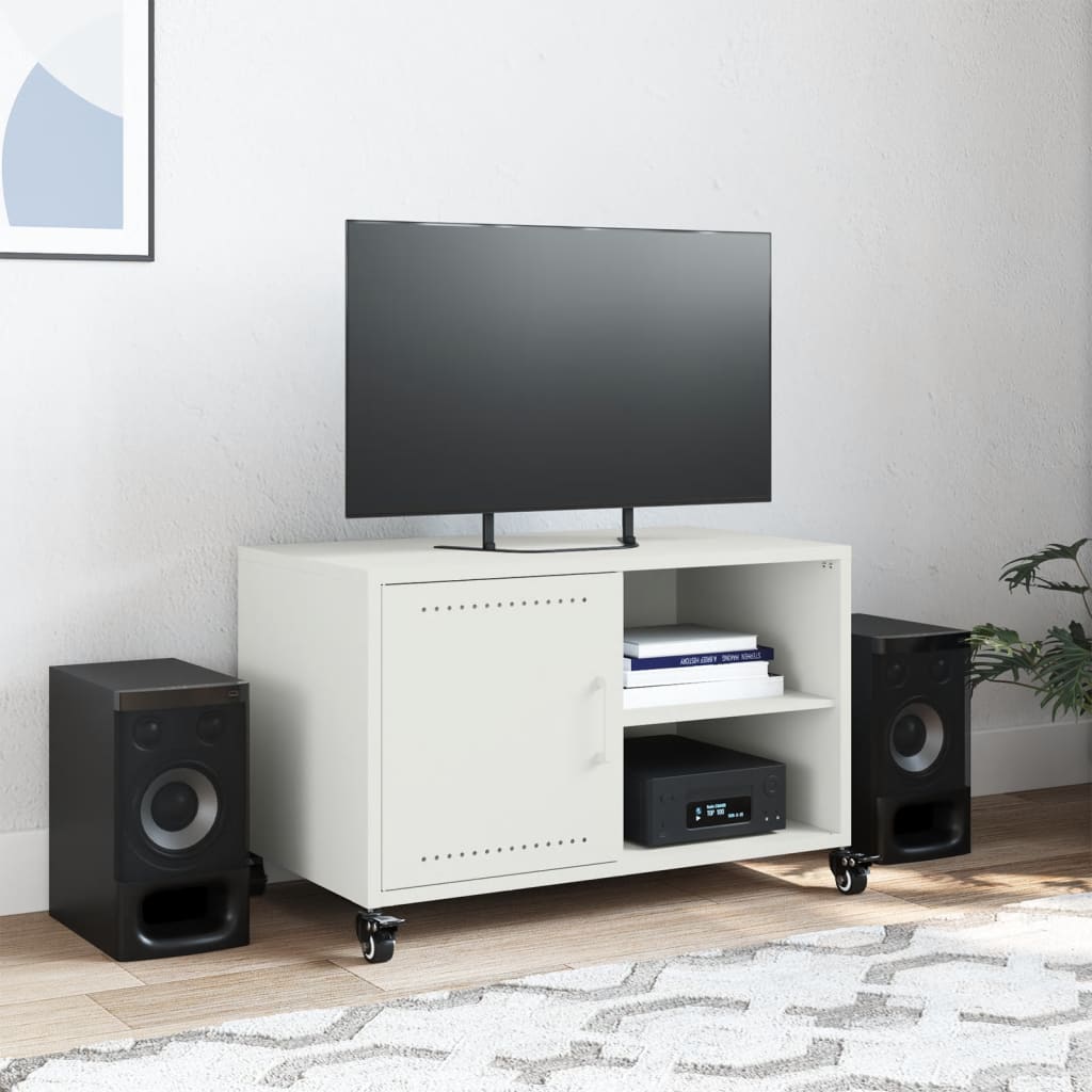 vidaXL TV Stand 68x39x43.5 cm Steel Black