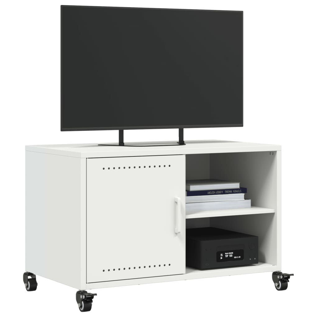 vidaXL TV Stand 68x39x43.5 cm Steel Black