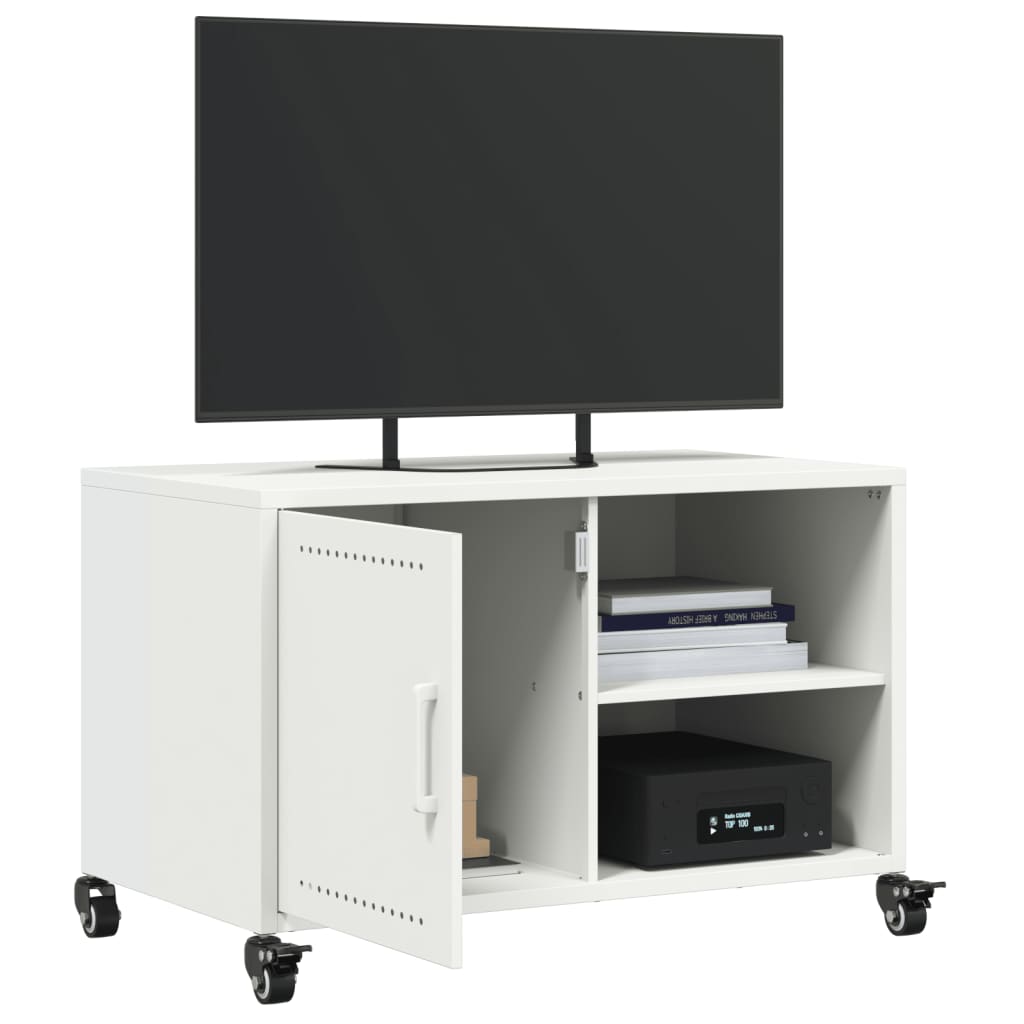 vidaXL TV Stand 68x39x43.5 cm Steel Black