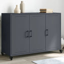 vidaXL Dressoir 100,5x39x72 cm staal zwart