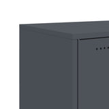 vidaXL Dressoir 100,5x39x72 cm staal zwart