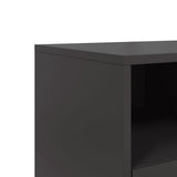 vidaXL TV Cabinet 100.5x39x43.5 cm Steel Black