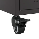 vidaXL TV Cabinet 100.5x39x43.5 cm Steel Black