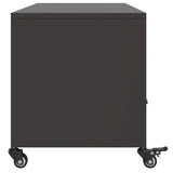 vidaXL TV Cabinet 100.5x39x43.5 cm Steel Black