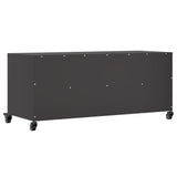 vidaXL TV Cabinet 100.5x39x43.5 cm Steel Black