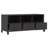 vidaXL TV Cabinet 100.5x39x43.5 cm Steel Black