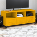 vidaXL TV Cabinet 100.5x39x43.5 cm Steel Black