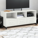 vidaXL TV Cabinet 100.5x39x43.5 cm Steel Black