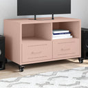 vidaXL TV Cabinet 68x39x43.5 cm Steel Black