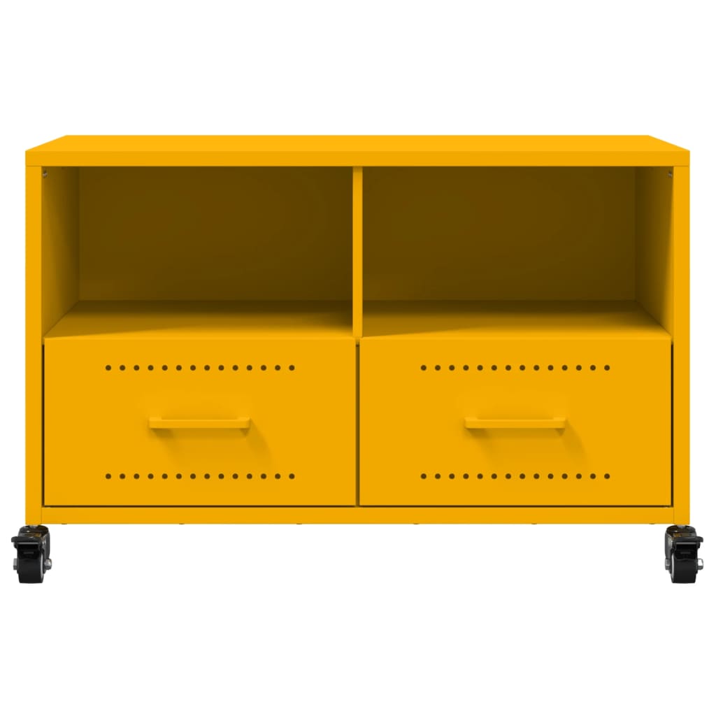 vidaXL TV Cabinet 68x39x43.5 cm Steel Black