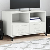 vidaXL TV Cabinet 68x39x43.5 cm Steel Black