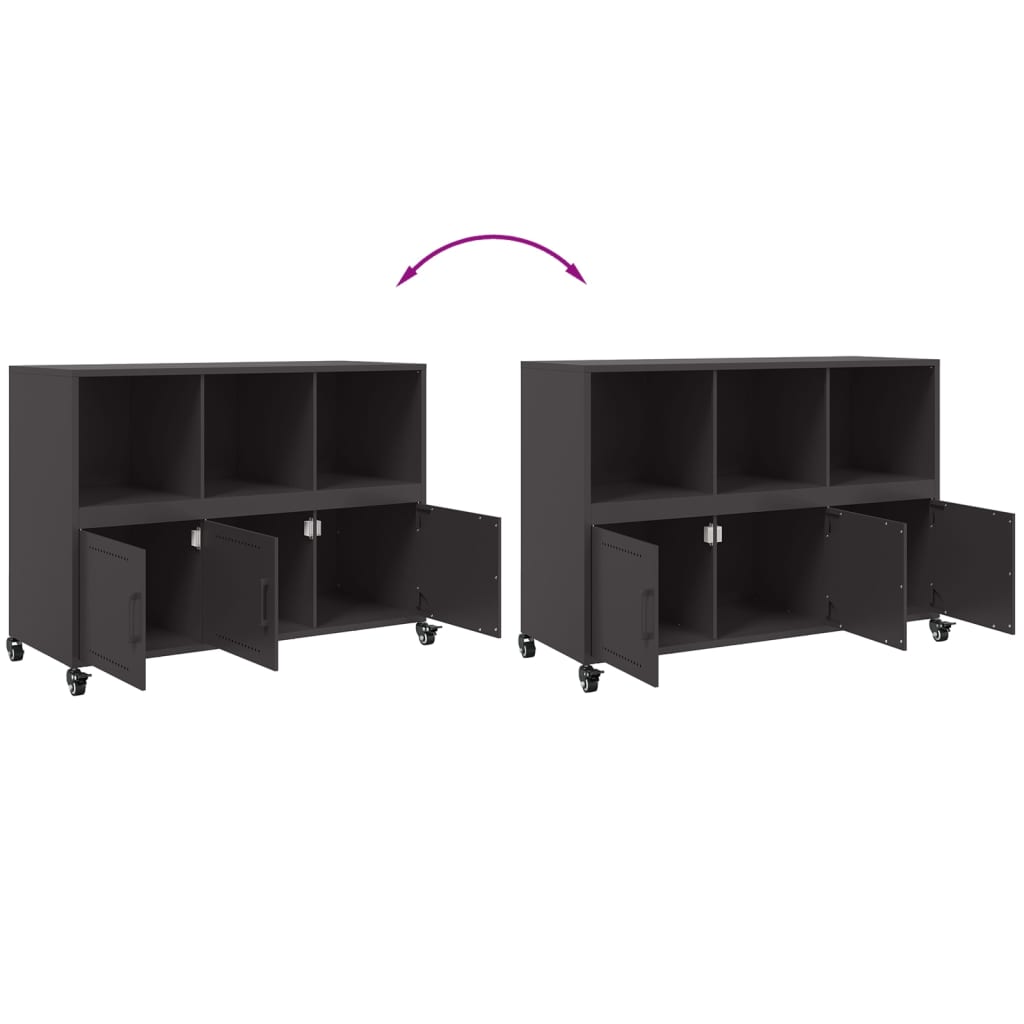 vidaXL Sideboard 100.5x39x72 cm steel black