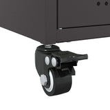 vidaXL Sideboard 100.5x39x72 cm steel black