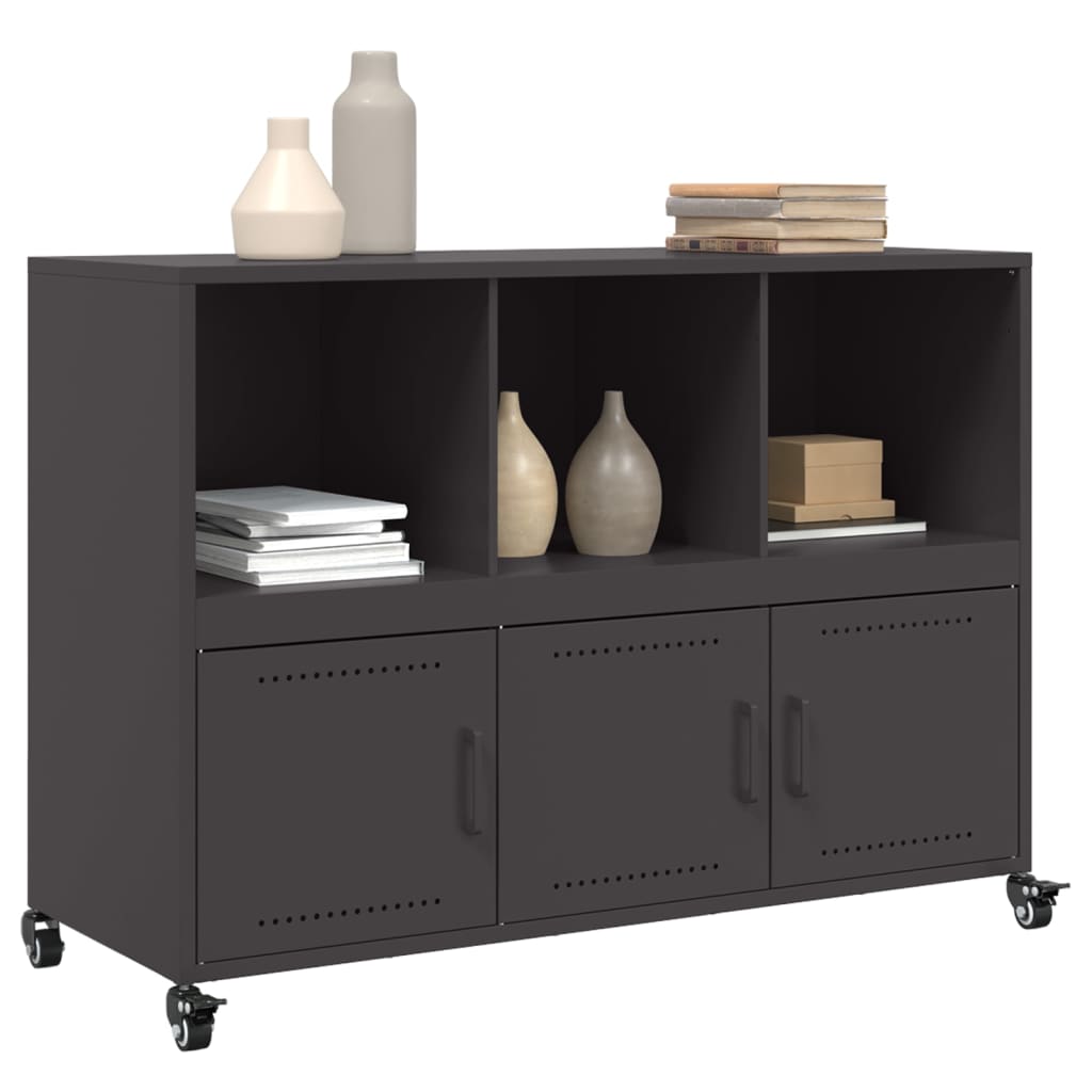 vidaXL Sideboard 100.5x39x72 cm steel black