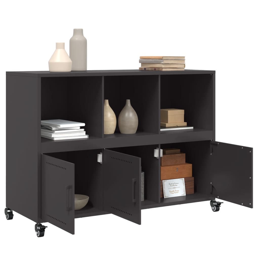 vidaXL Sideboard 100.5x39x72 cm steel black