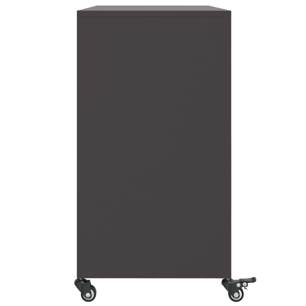 vidaXL Sideboard 100.5x39x72 cm steel black