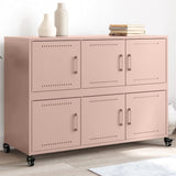 vidaXL Dressoir 100,5x39x72 cm staal zwart