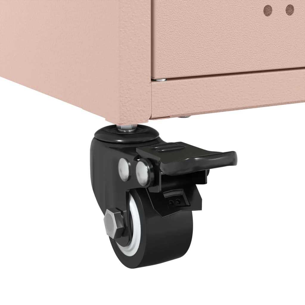 vidaXL Dressoir 100,5x39x72 cm staal zwart