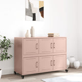 vidaXL Dressoir 100,5x39x72 cm staal zwart