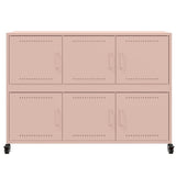 vidaXL Dressoir 100,5x39x72 cm staal zwart