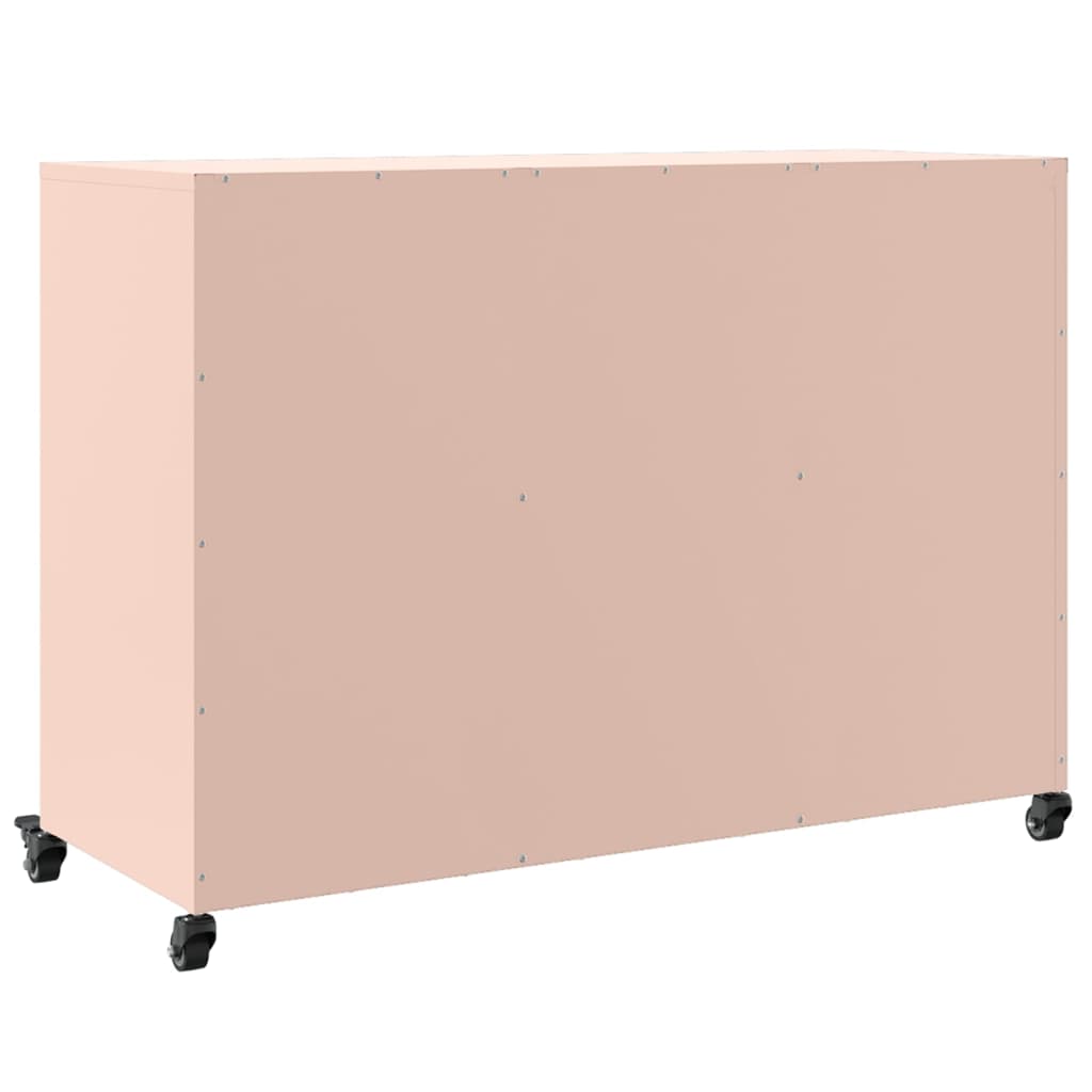 vidaXL Dressoir 100,5x39x72 cm staal zwart