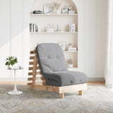 vidaXL Futon Sofa Bed with Mattress 60x206x11 cm Solid Pine Wood