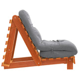 vidaXL Futon Sofa Bed with Mattress 60x206x11 cm Solid Pine Wood