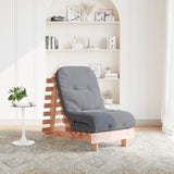 vidaXL Futon Sofa Bed with Mattress 60x206x11 cm Solid Pine Wood