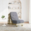 vidaXL Futon Sofa Bed with Mattress 60x206x11 cm Solid Pine Wood