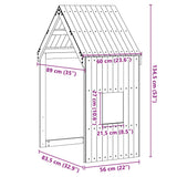 vidaXL Kinderbedhuisje 60x89x134,5 cm massief grenenhout