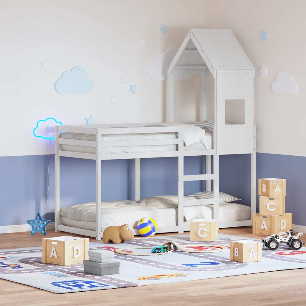 vidaXL Kinderbedhuisje 60x89x134,5 cm massief grenenhout
