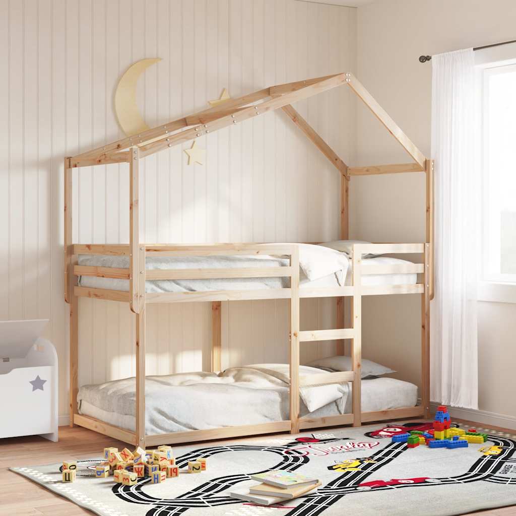 vidaXL Kinderbedhuisje 213x95,5x144,5 cm massief grenenhout