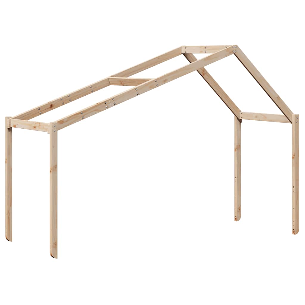 vidaXL Kinderbedhuisje 213x95,5x144,5 cm massief grenenhout