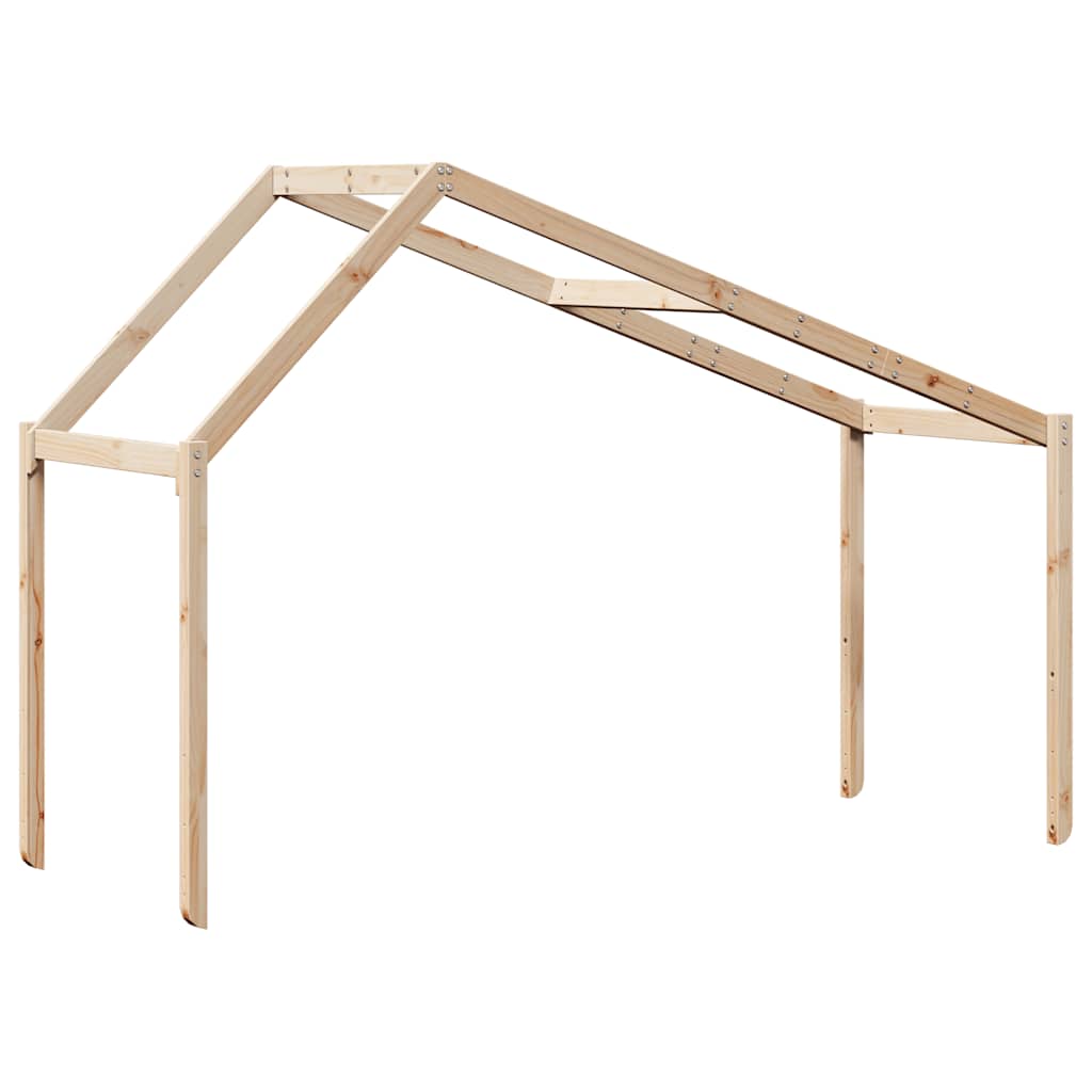 vidaXL Kinderbedhuisje 213x95,5x144,5 cm massief grenenhout
