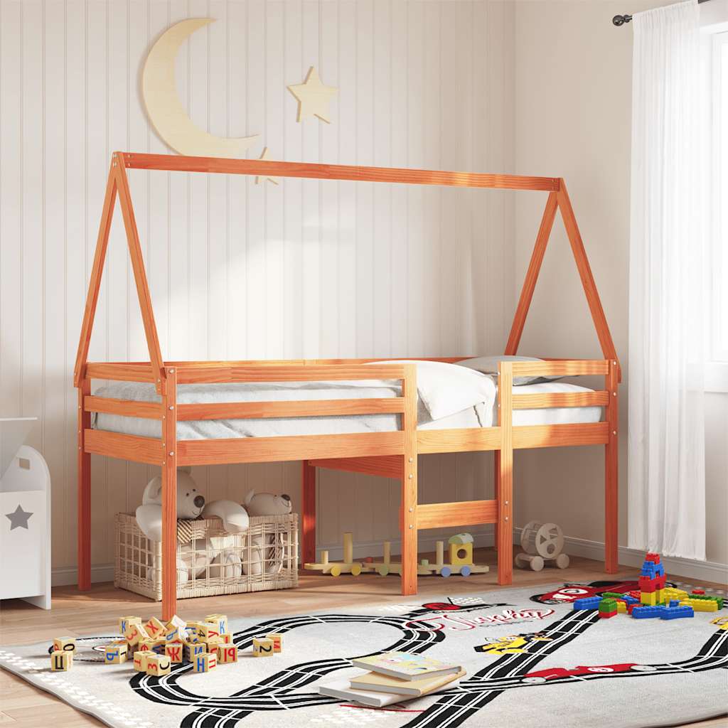vidaXL Kinderbedhuisje 209x95,5x88 cm massief grenenhout