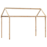 vidaXL Children's House Bed 217x95.5x159 cm Solid Pine Wood