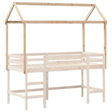 vidaXL Children's House Bed 217x95.5x159 cm Solid Pine Wood