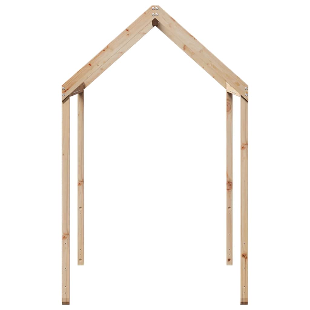 vidaXL Children's House Bed 217x95.5x159 cm Solid Pine Wood