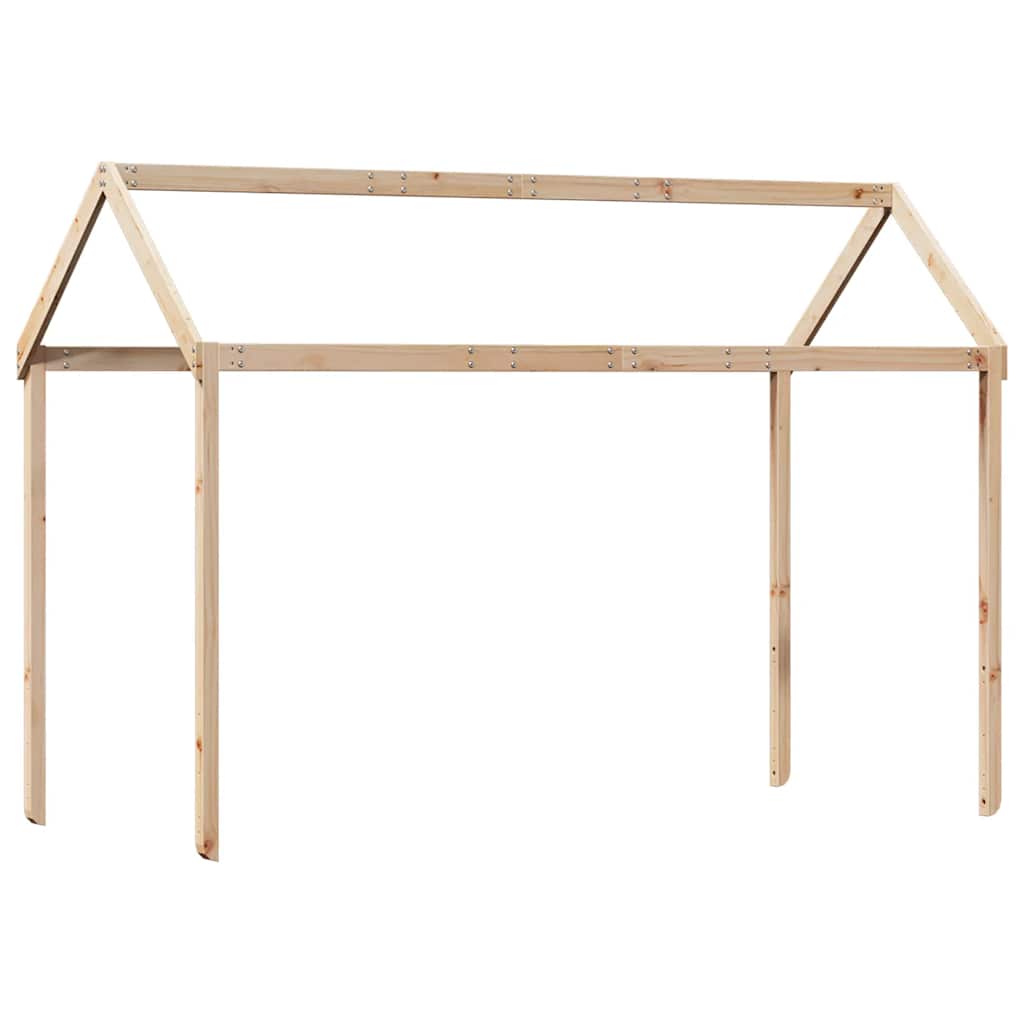 vidaXL Children's House Bed 217x95.5x159 cm Solid Pine Wood