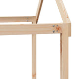 vidaXL Children's House Bed 217x95.5x159 cm Solid Pine Wood
