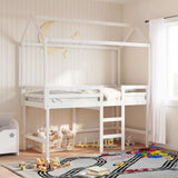 vidaXL Children's House Bed 217x95.5x159 cm Solid Pine Wood