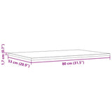 vidaXL Tafelblad vierkant 40x40x1,7 cm massief grenenhout
