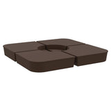 vidaXL 4-delige Set parasolvoeten voor kruisvoet parasol 100 kg PP