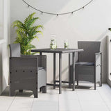 vidaXL Garden chair 2 pcs Anthracite 53 x 49 x 85 cm Polypropylene
