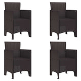 vidaXL Garden chair 2 pcs Anthracite 53 x 49 x 85 cm Polypropylene