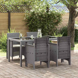vidaXL Garden chair 2 pcs Anthracite 53 x 49 x 85 cm Polypropylene