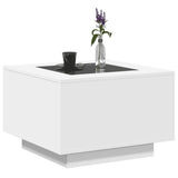 vidaXL Salontafel met Infinity LED 100x100x40 cm wit