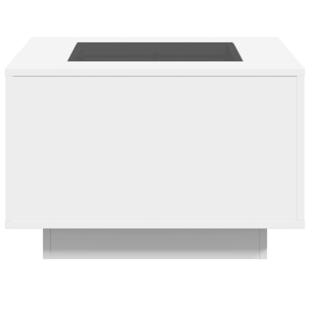 vidaXL Salontafel met Infinity LED 100x100x40 cm wit